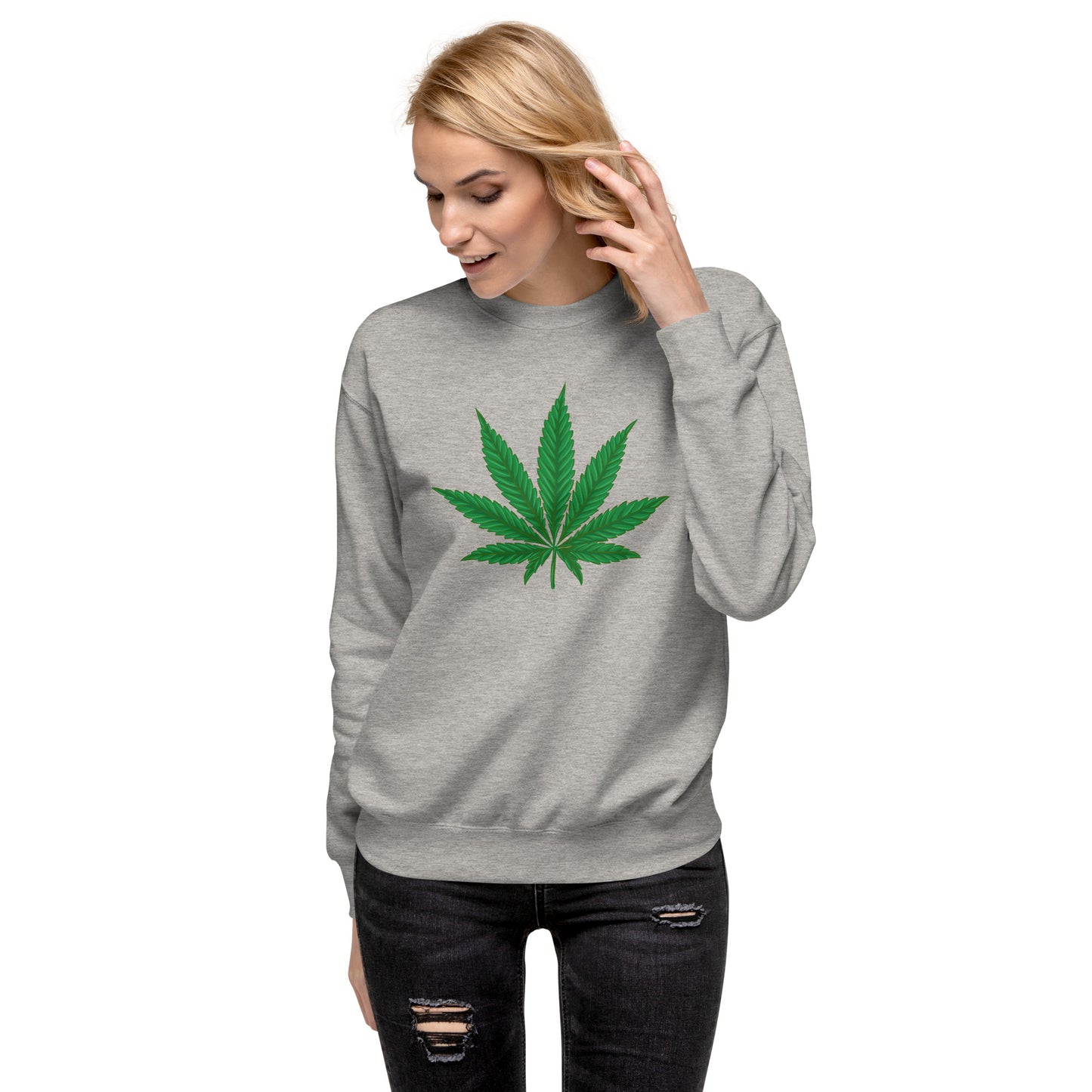 Green Leaf Unisex Premium Sweatshirt