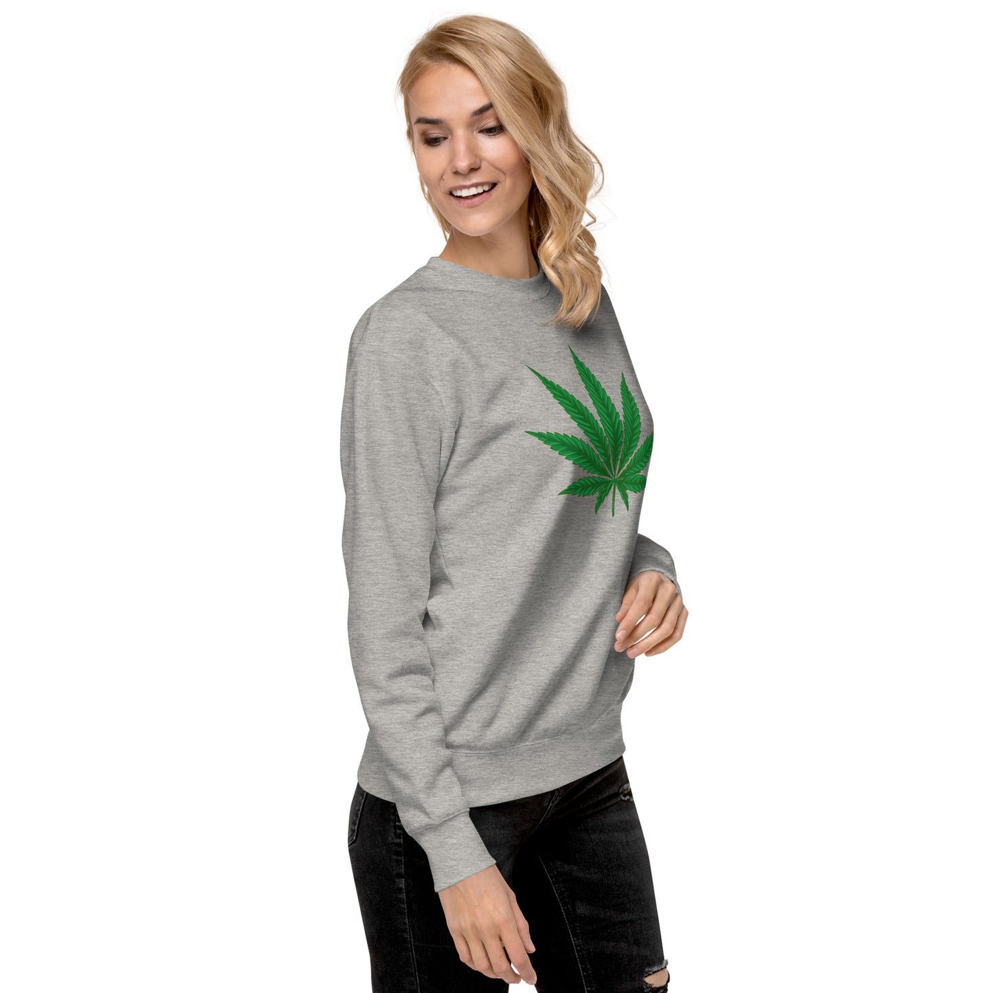 Green Leaf Unisex Premium Sweatshirt
