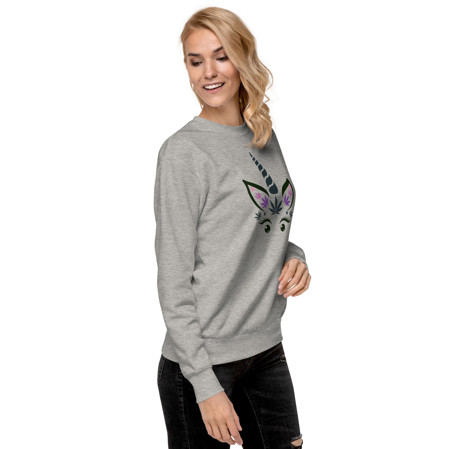 Cannabis Face Unisex Premium Sweatshirt