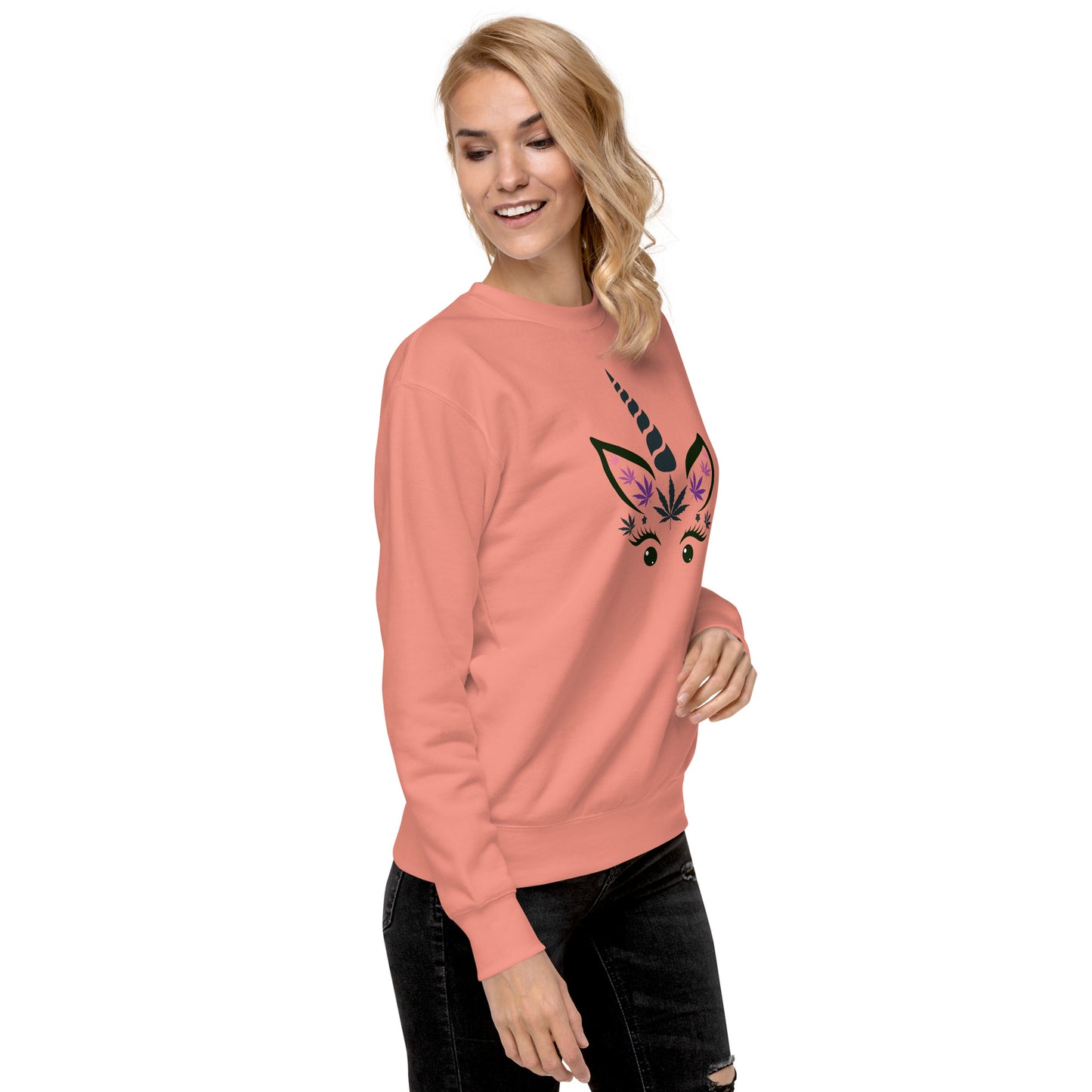 Cannabis Face Unisex Premium Sweatshirt