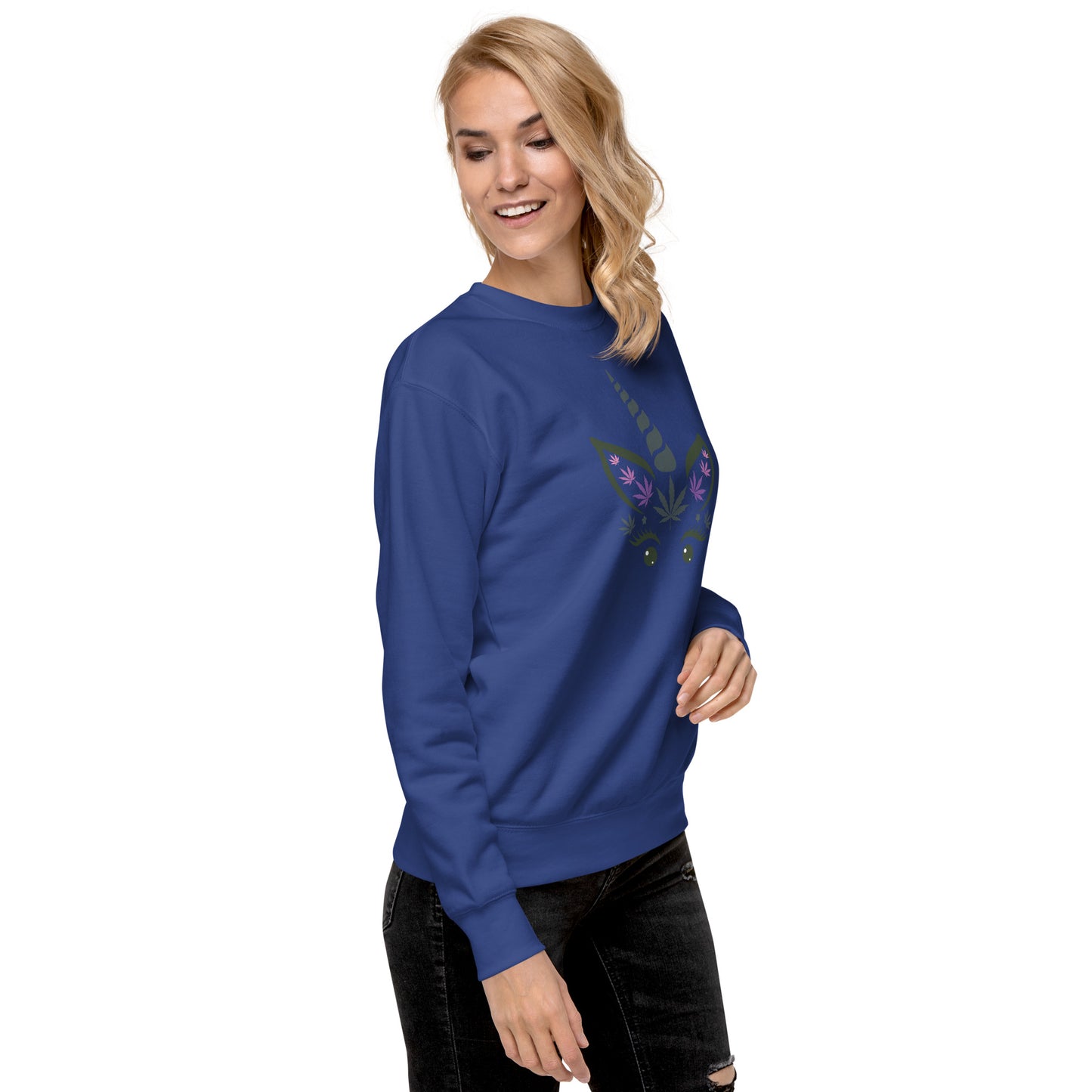 Cannabis Face Unisex Premium Sweatshirt
