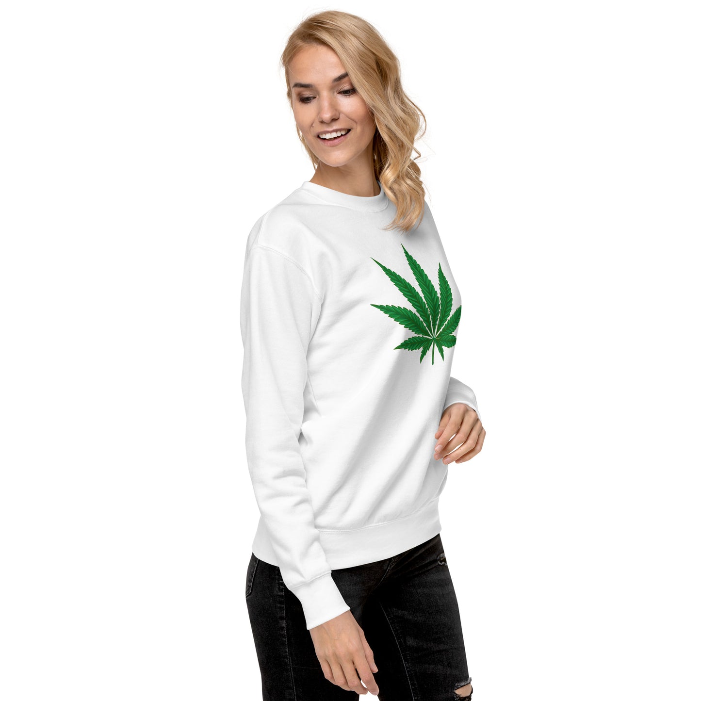 Green Leaf Unisex Premium Sweatshirt