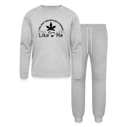 Friend Like Me Lounge Wear Set - heather gray