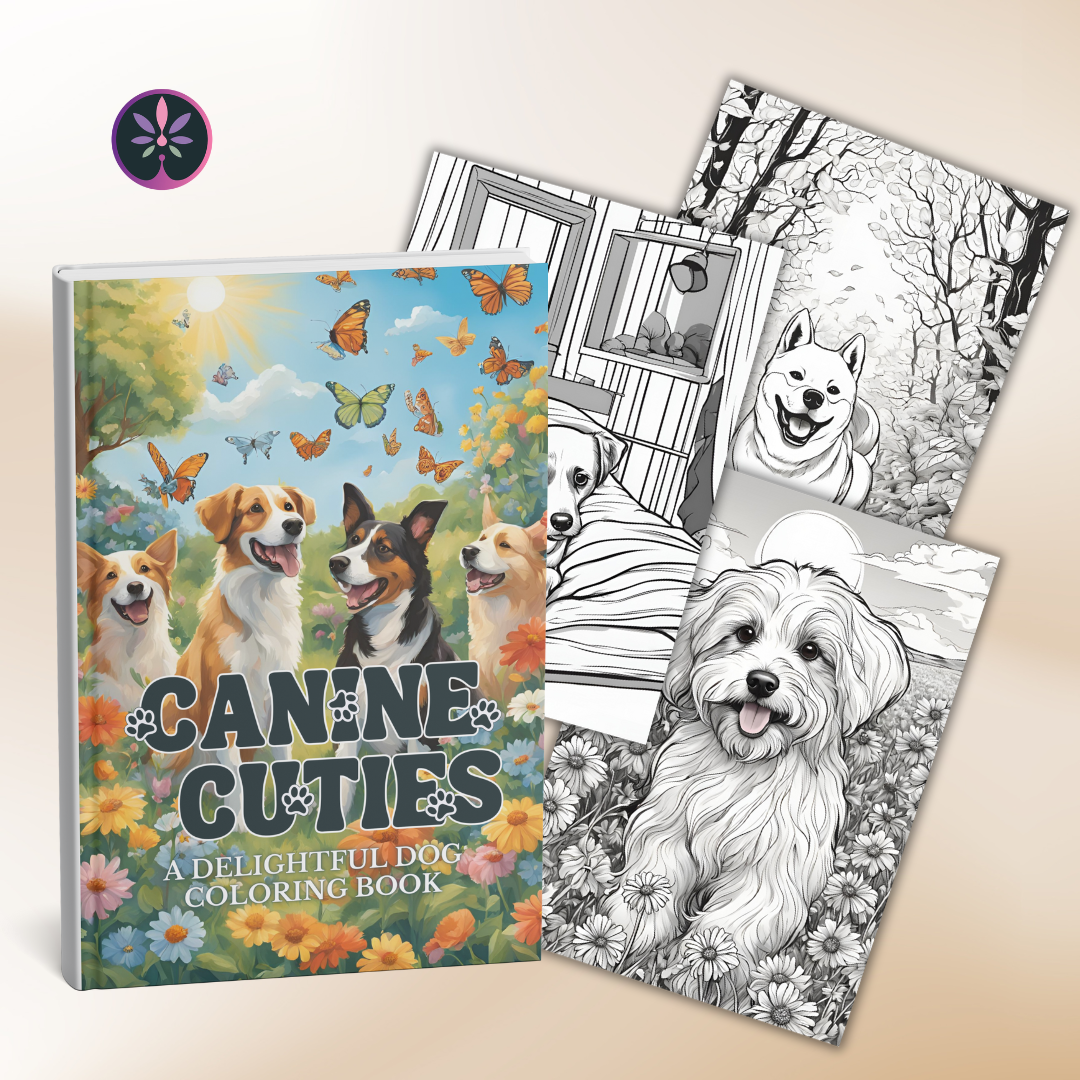 Canine Cuties: A Delightful Dog Coloring Book