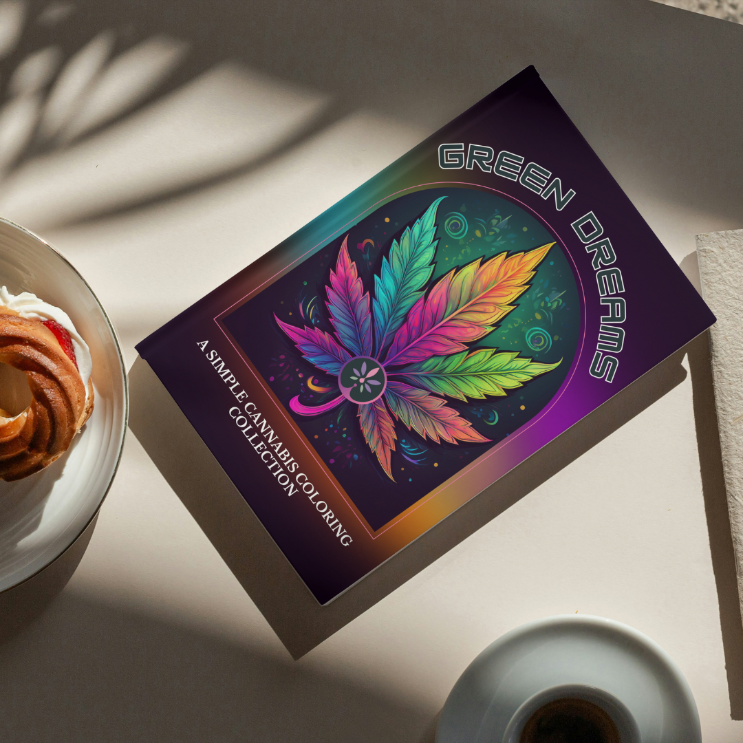 Green Dreams: A Simple Cannabis Coloring Collection