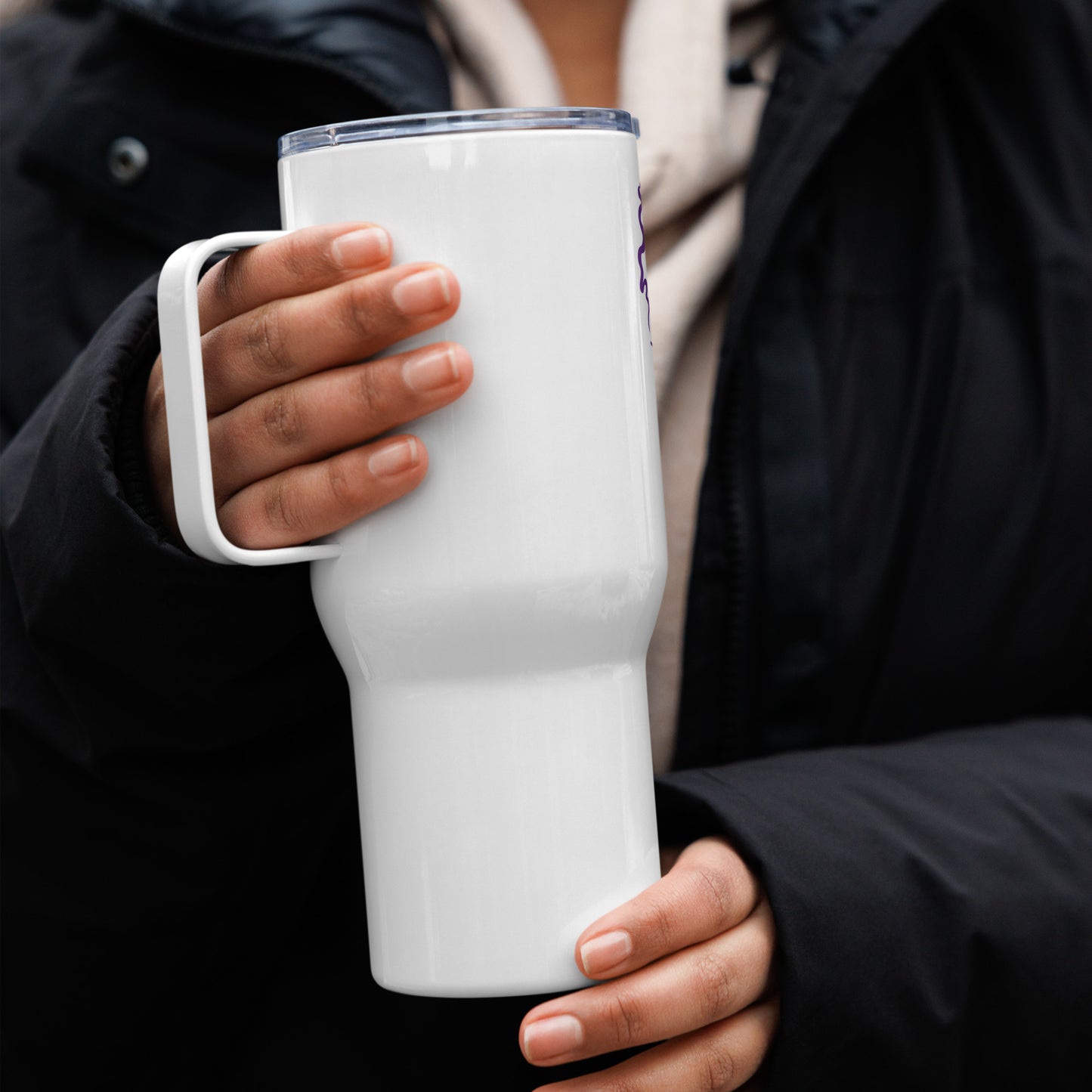 Barbie Travel mug with a handle