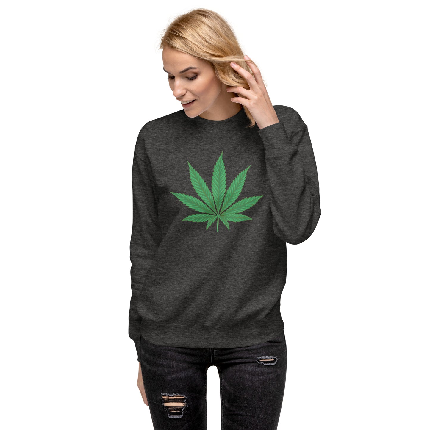 Green Leaf Unisex Premium Sweatshirt