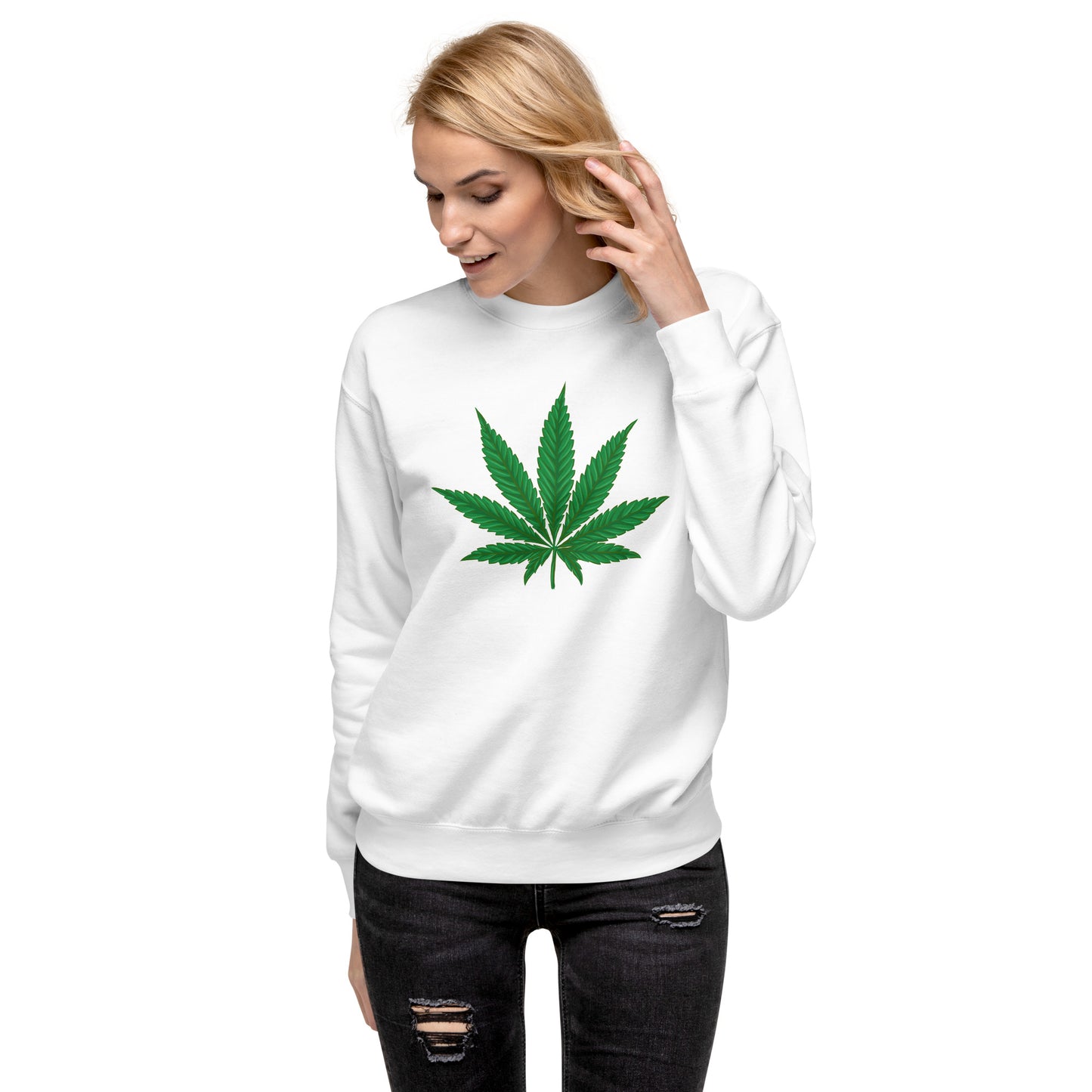 Green Leaf Unisex Premium Sweatshirt