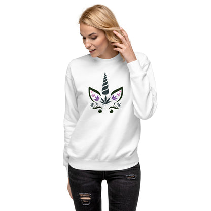 Cannabis Face Unisex Premium Sweatshirt